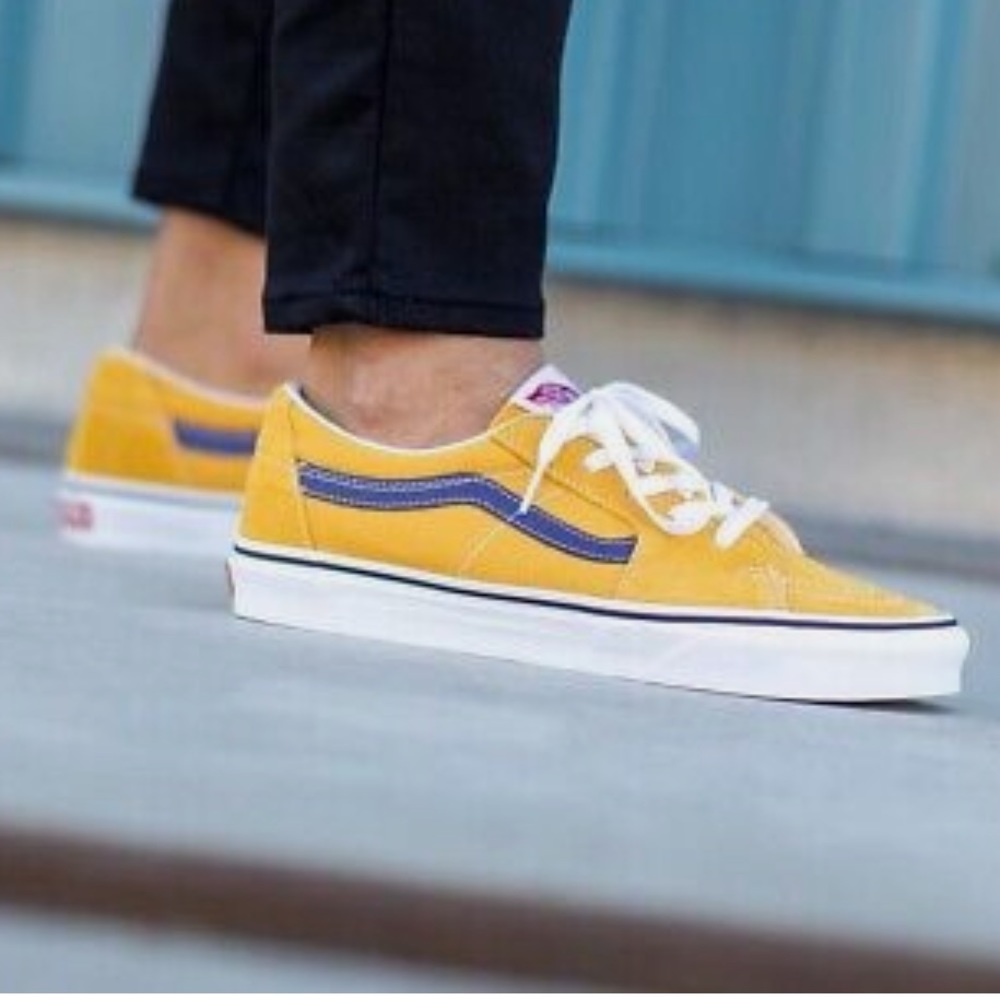 🔥 VANS SK8 LOW HONEY GOLD PURPLE SNEAKERS FOR MEN 🔥 - Picture 10 of 11